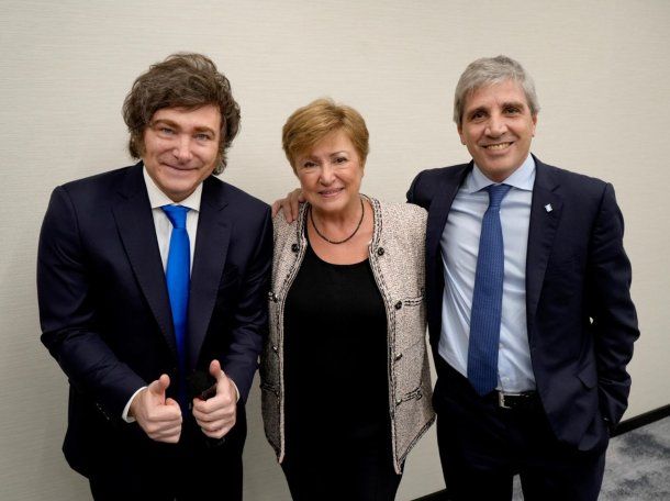 Javier Milei se reunió con Kristalina Georgieva en Nueva York y recibió elogios del FMI