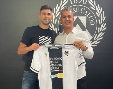 Lautaro Gianetti fue presentado como nuevo jugador del Udinese