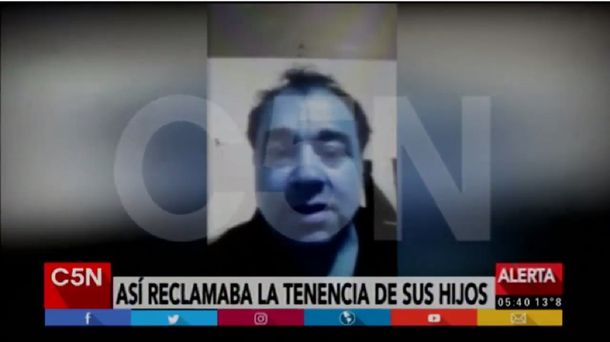 La Tota Santillán en la puerta de C5N