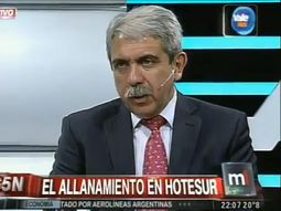 anibal fernandez y el allanamiento a hotesur: fue un desproposito anibal fernandez y el allanamiento a hotesur: fue un desproposito