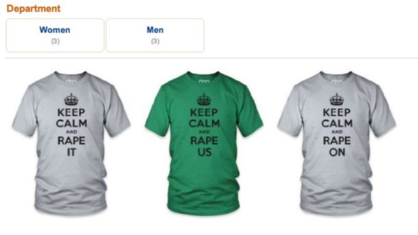 Amazon retira de su web una remera que incitaba a la violación