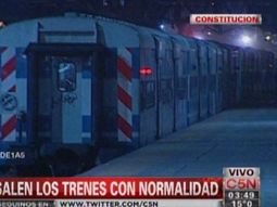 No hay paro: los trenes salen con normalidad en Constitución