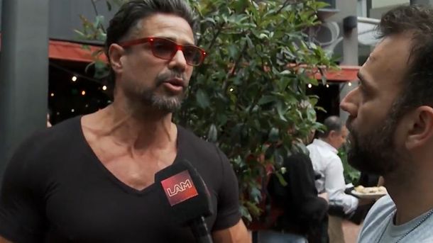 Tenso cruce de Luciano Castro con el notero de LAM