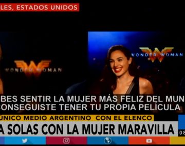 C5N, a solas con el elenco de Wonder Woman