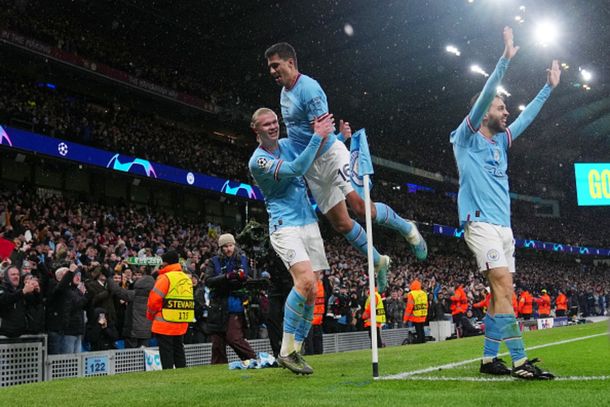 Manchester City, con cinco goles de Haaland, goleó 7-0 a Leipzig y avanzó a cuartos