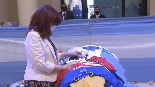 Cristina Kirchner compartió un video emotivo en homenaje a Diego Maradona