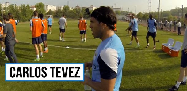 La Apache Cam en el entrenamiento del Manchester City