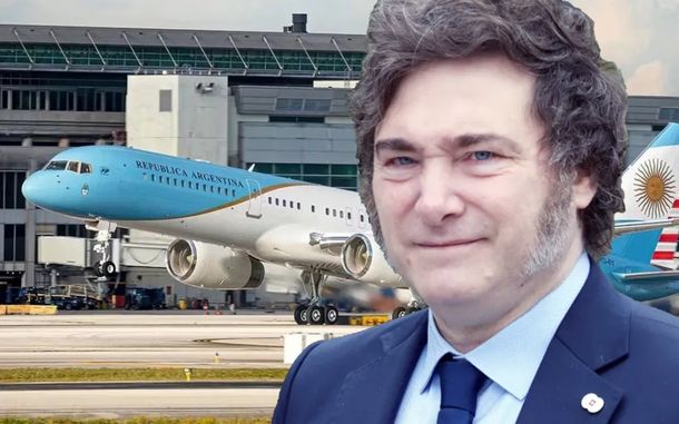 Javier Milei viajará en el ARG01.