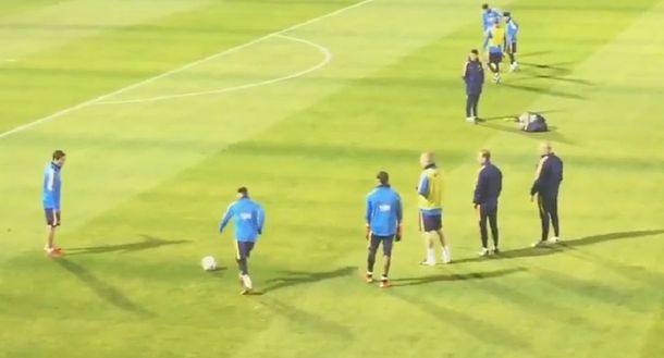 Tiembla River: mirá lo que hizo Messi en su primera práctica en Japón