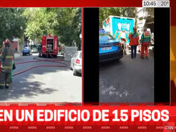 se incendio un edificio de quince pisos en palermo