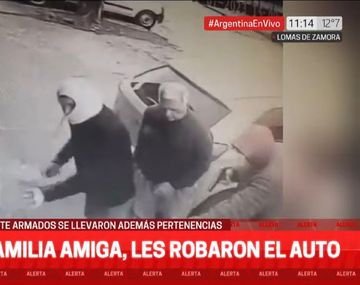Violento robo a una pareja de jubilados que quedó gradado en cámaras de seguridad