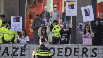 El escrache a Macri en Holanda El escrache a Macri en Holanda