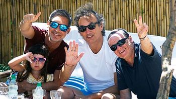 Suar junto a Margarita, Laviaguerre y Codevilla Suar junto a Margarita, Laviaguerre y Codevilla