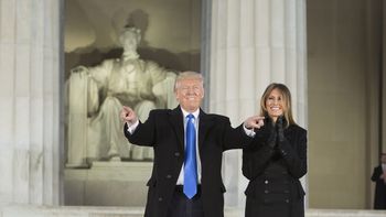 Trump, en el Monumento a Lincoln Trump, en el Monumento a Lincoln