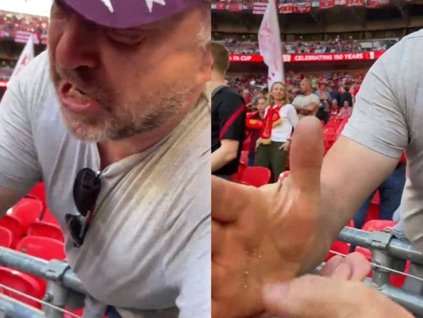 El pedido de un hincha del Liverpool a un periodista argentino en Wembley que es viral: Pensé que era para mufar