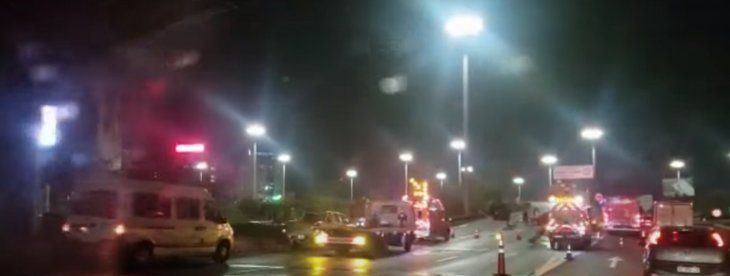 Choque múltiple en la Panamericana a metros de la General Paz