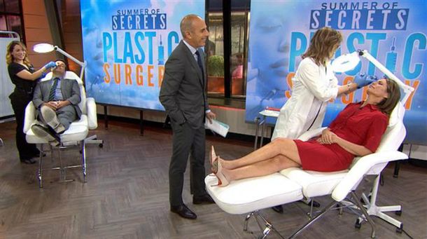 Dos conductores recibieron inyecciones de botulina en vivo por televisión