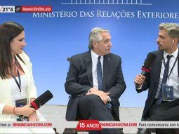 Alberto en la asunción de Lula: Vivo esto con mucha alegría