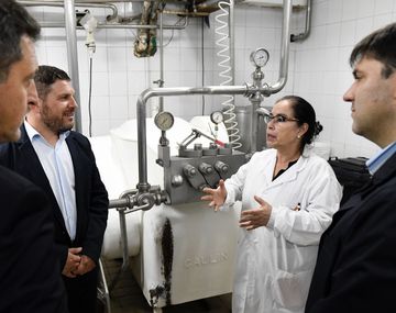 Sergio Massa en la heladería Los Amores