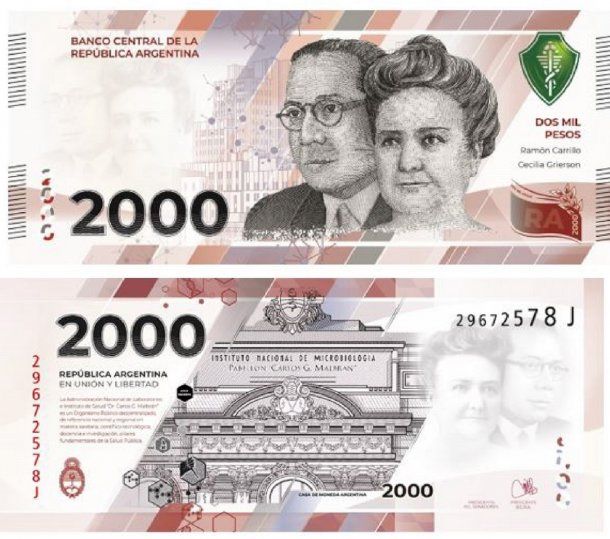 Ya entraron en circulación los billetes de 2 mil pesos: cómo son