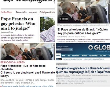 El mundo habla de las palabras del Papa sobre los gay