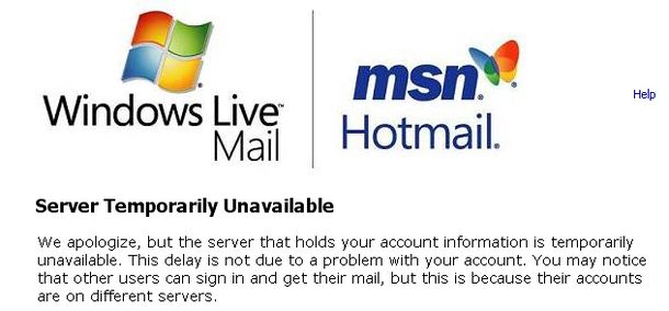 Hotmail-down