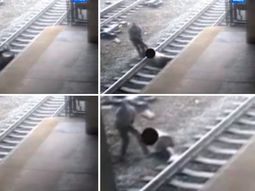 dramatico: vio que un hombre se iba a suicidar en las vias del tren, se tiro y lo salvo dramatico: vio que un hombre se iba a suicidar en las vias del tren, se tiro y lo salvo