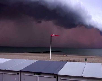 Una tormenta apocalíptica provocó temor en Bélgica