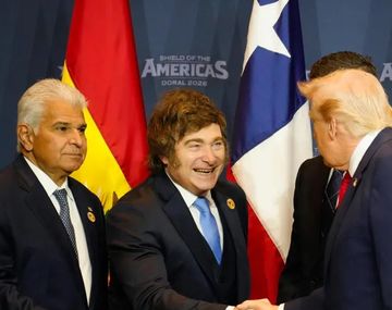 Así recibió Trump a Milei en la cumbre Escudo de las Américas