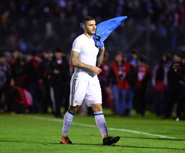 El delantero entró poco en juego en el Centenario