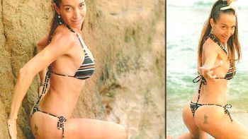 mora godoy, a los 43: lomazo en mar del plata y ¡tatuaje en la cola! mora godoy, a los 43: lomazo en mar del plata y ¡tatuaje en la cola!
