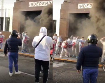 El fantasma de la B llegó a la sede de Independiente: la dura cargada de Racing