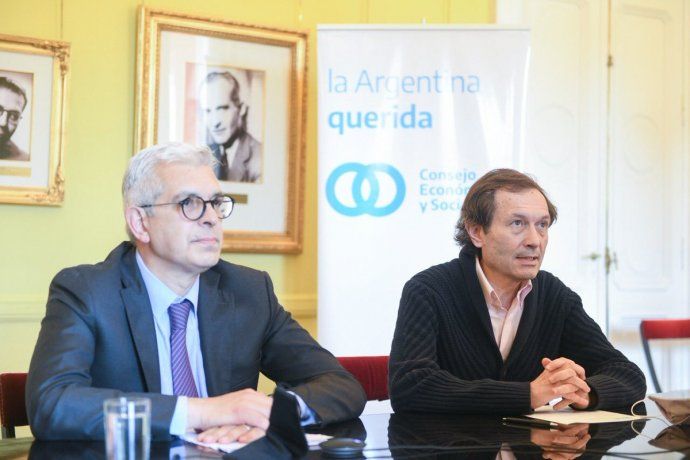 Gustavo Béliz y Julián Domínguez en el Consejo Económico y Social - @consejo_ar