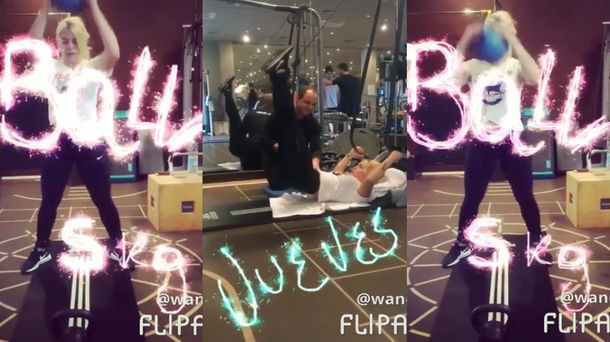 Wanda entrena duro en Instagram