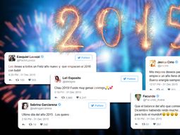 Los famosos despidieron el 2015 en las redes sociales