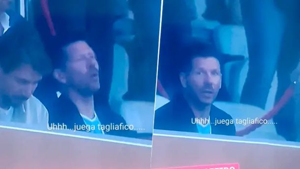 La polémica reacción de Simeone al enterarse que jugaba Tagliafico