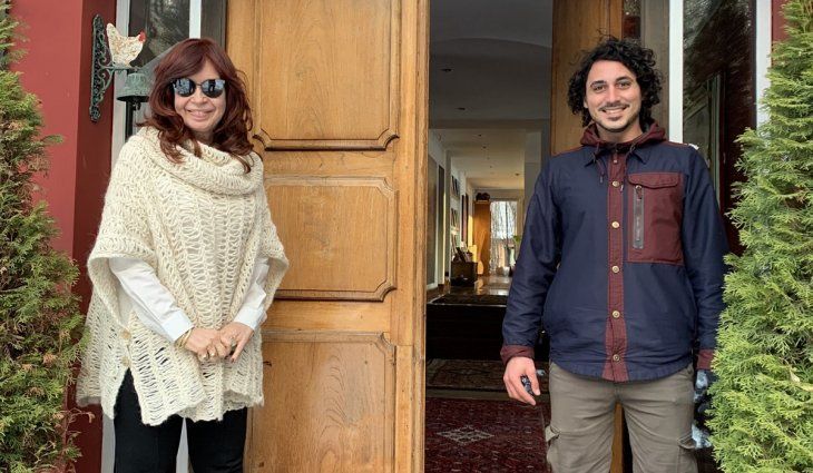 Cristina Kirchner sorprendió a un militante en El Calafate