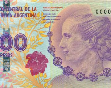 El billete de Evita figura entre los tres mejores del mundo