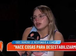 Coti Romero acusó a Alexis Quiroga de acosarla virtualmente