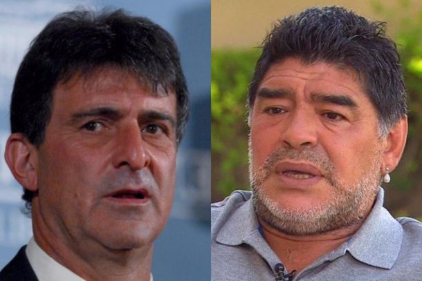 Mario Kempes y Diego Maradona