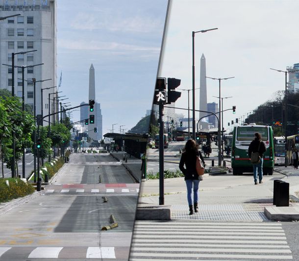 La 9 de Julio, en abril y en agosto: las diferencias entre los últimos dos paros nacionales