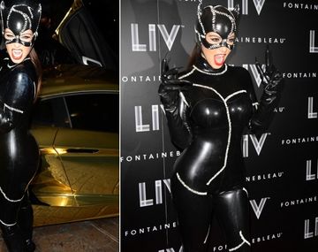 Kim Kardashian, una gatita de Halloween