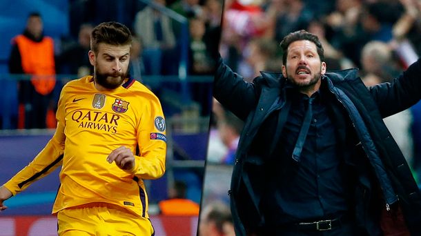 No quedó en la cancha: Simeone y Piqué tuvieron una caliente discusión en el vestuario