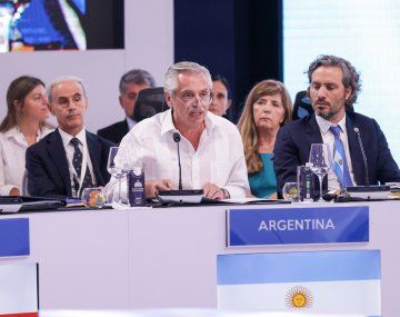 Fuerte reclamo de Alberto sobre el sistema financiero internacional