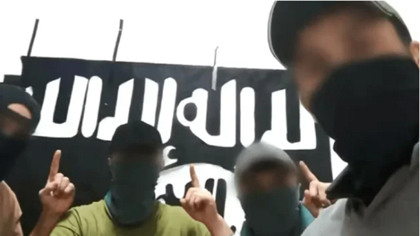 La foto que difundió ISIS sobre los cuatro presuntos responsables del atentado en Moscú