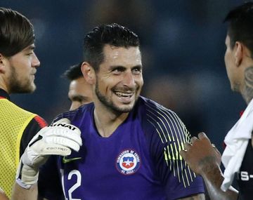 Gabriel Arias, arquero de Racing y la selección de Chile