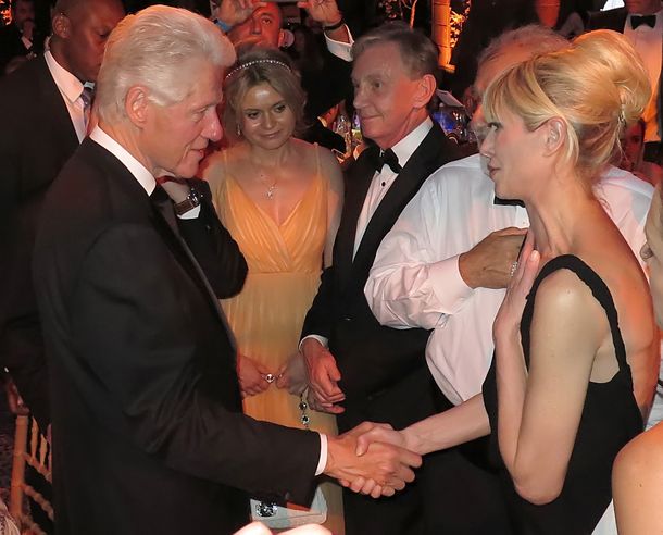 Rabolini junto a Bill Clinton por la lucha contra la parálisis