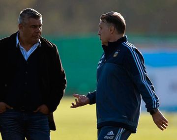 Chiqui Tapia y Gerardo Martino