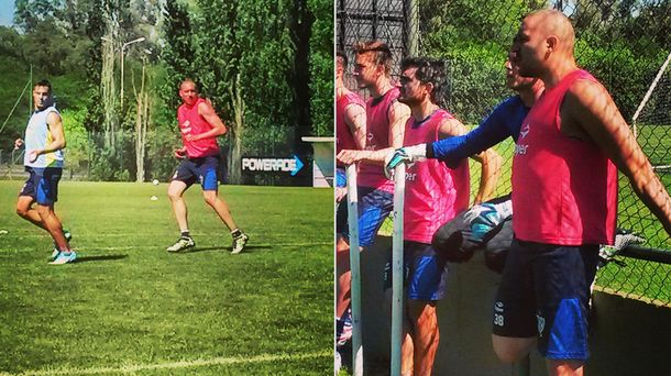 Tras su recuperación, Jonás Gutiérrez entrenó con Vélez