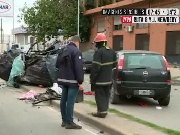 Impresionante choque múltiple deja tres muertos en José C. Paz